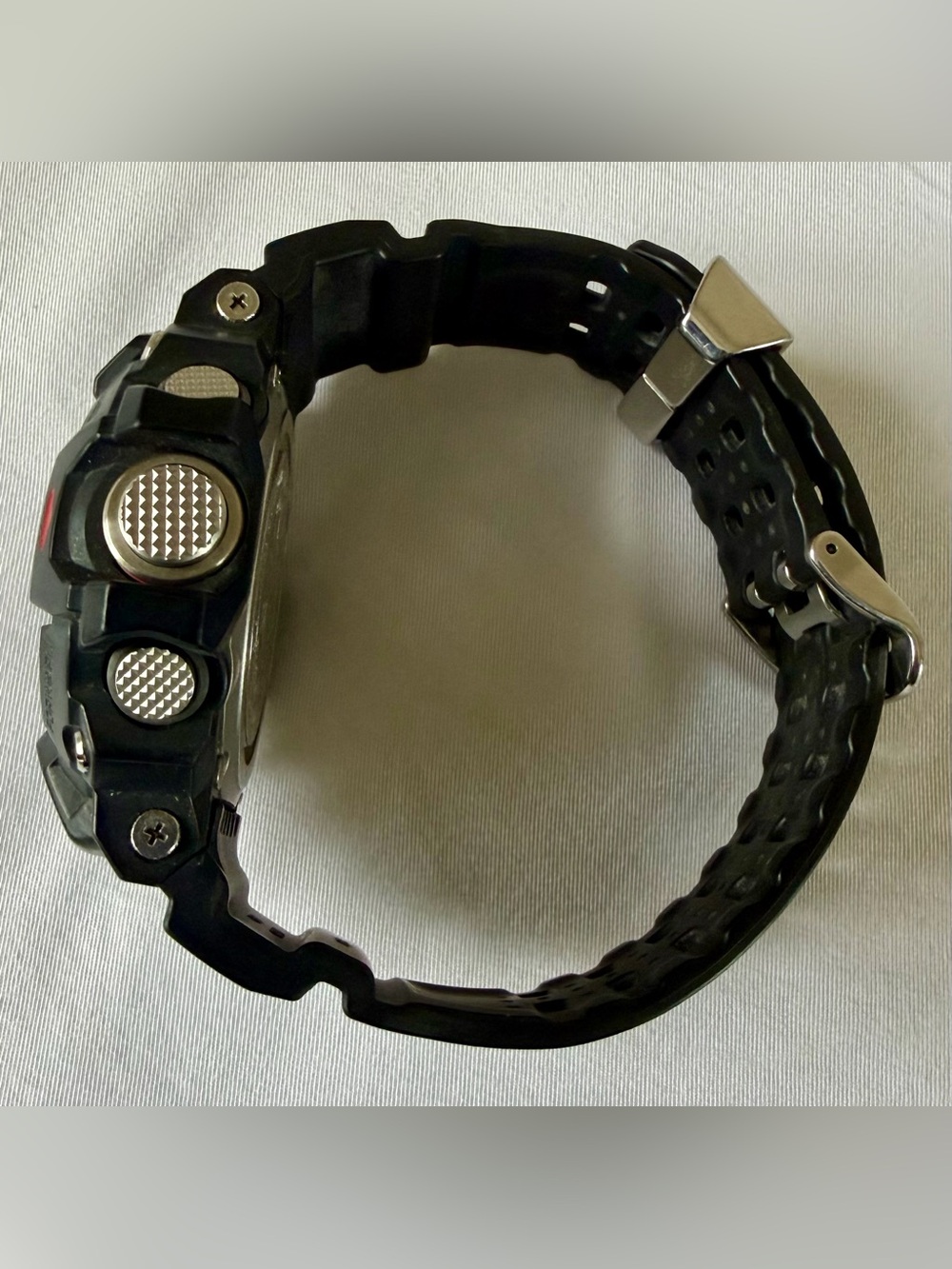Casio Black Digital G-Shock Multi-Band 6 Watch with Red Accent - Picture 5 of 5